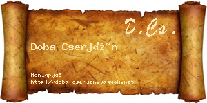 Doba Cserjén névjegykártya